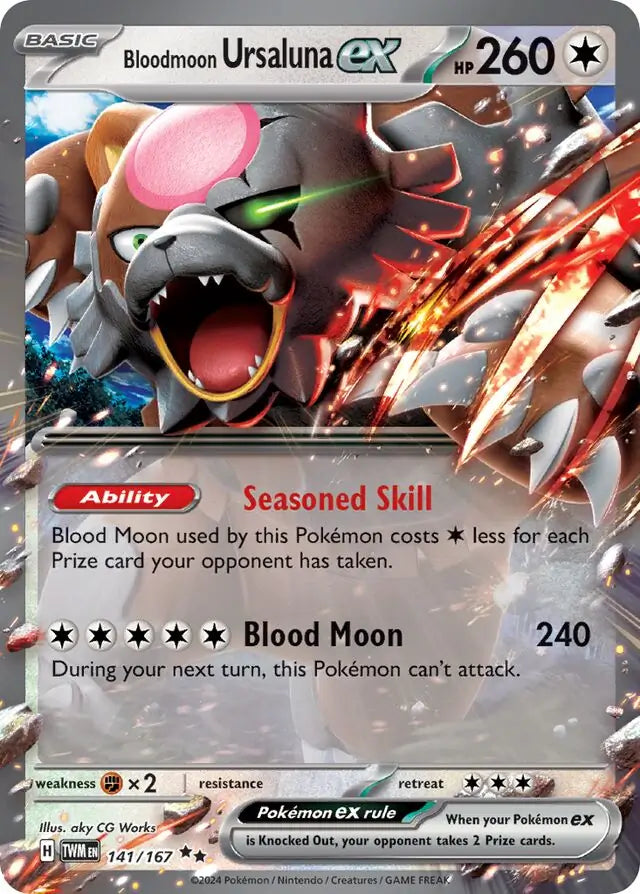 141 - Bloodmoon Ursaluna EX - TWM