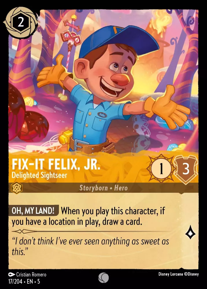 017 - Fix-It Felix, Jr. - Delighted Sightseer - Shimmering Skies