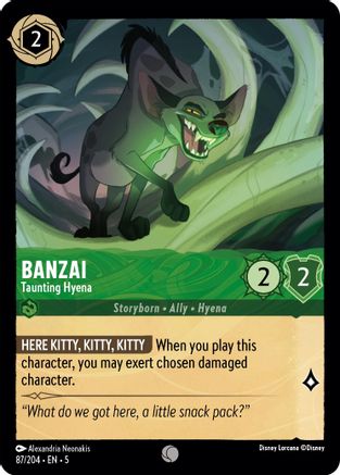 087 - Banzai - Taunting Hyena - Shimmering Skies
