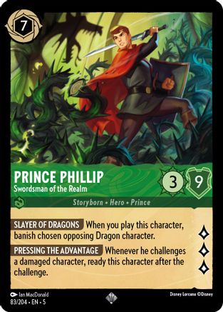 083 - Prince Phillip - Swordsman of the Realm - Shimmering Skies