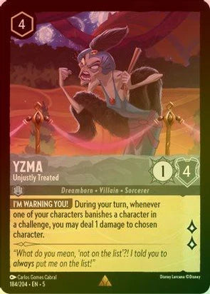 184 - Yzma - Unjustly Treated - Shimmering Skies