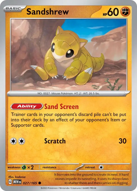 027 - Sandshrew - MEW