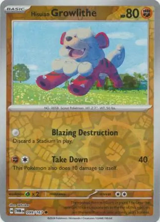 099 - Hisuian Growlithe - TWM