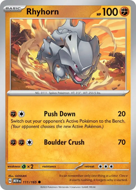 111 - Rhyhorn - MEW