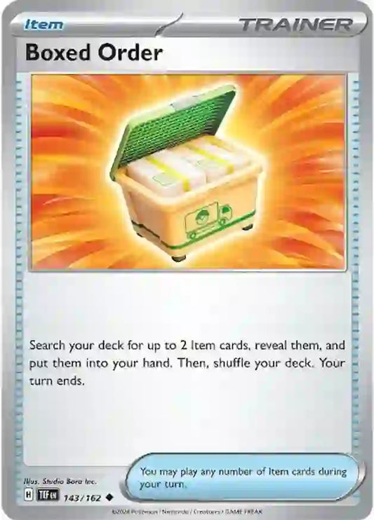 143 - Boxed Order - TEF