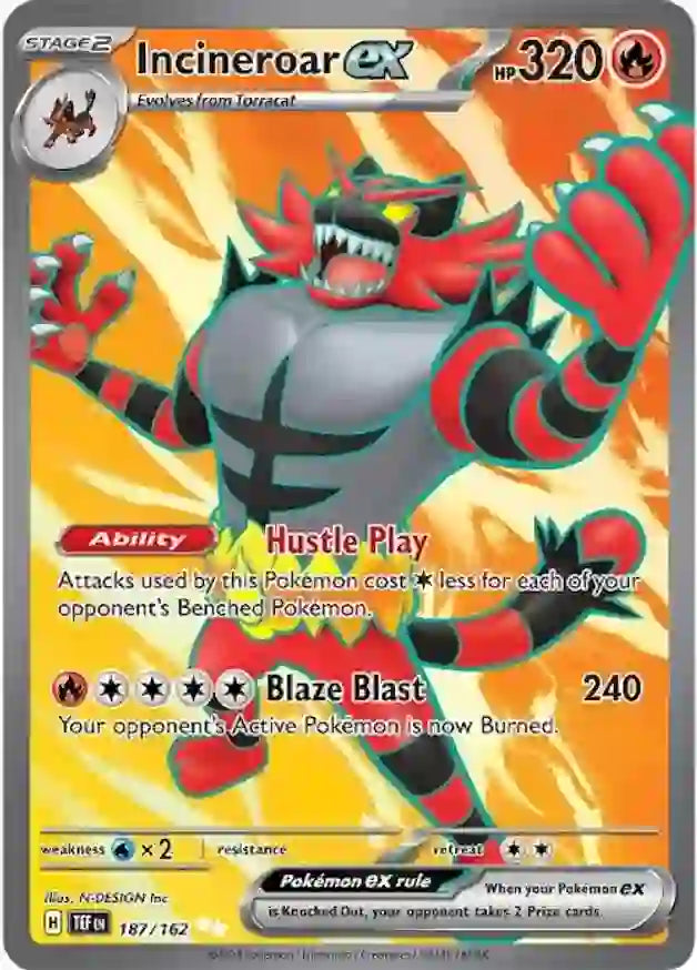 187 - Incineroar EX - TEF