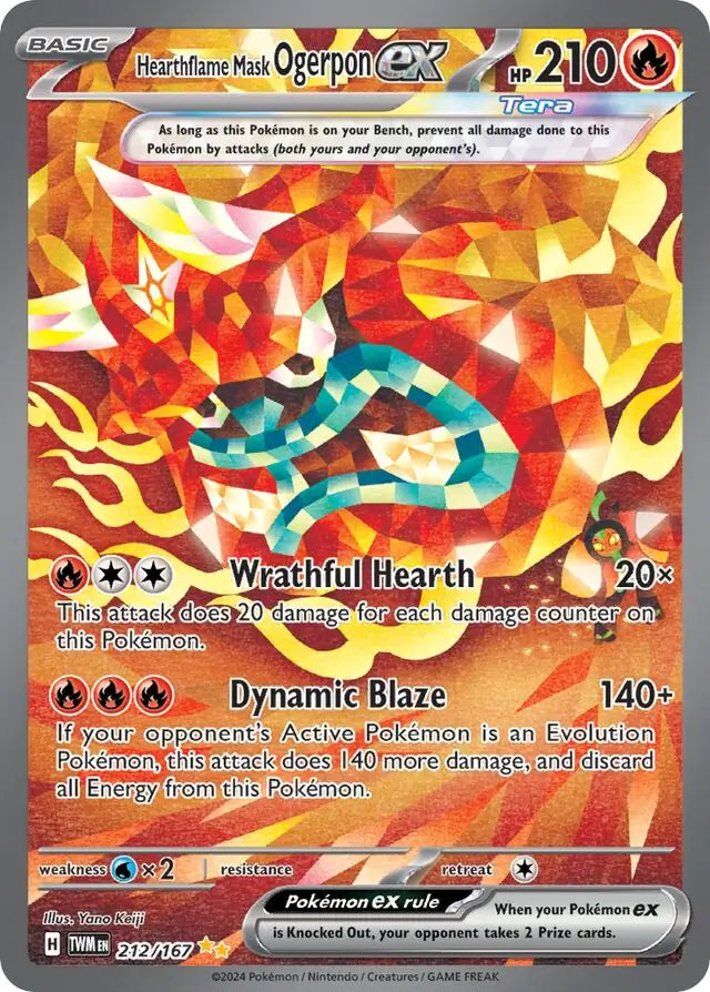 212 - Heartflame Mask Ogerpon EX - TWM