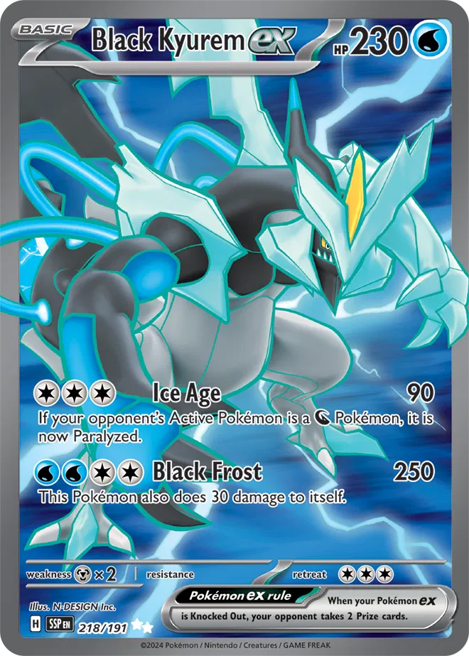 218 - Black Kyurem EX - SSP