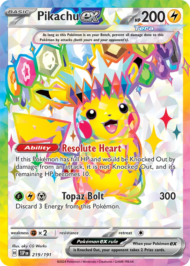 219 - Pikachu EX - SSP