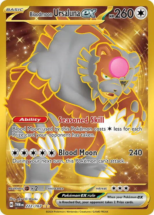 222 - Bloodmoon Ursaluna EX - TWM