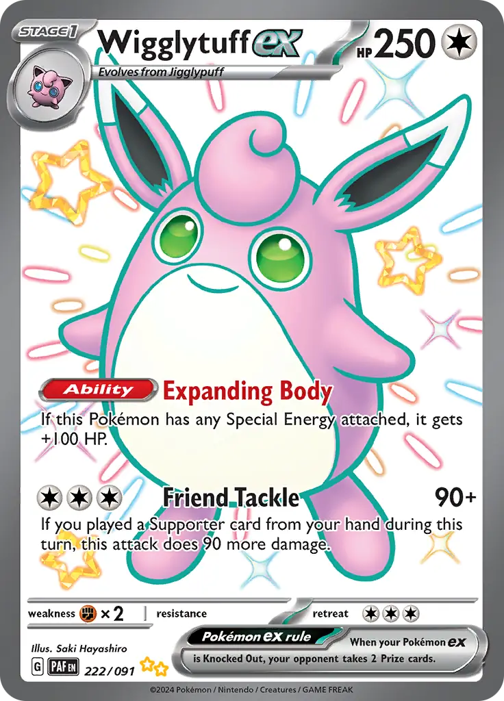 222 - Wigglytuff EX - PAF