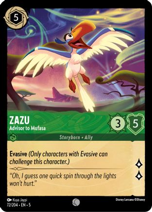 072 -  Zazu - Advisor to Mufasa - Shimmering Skies