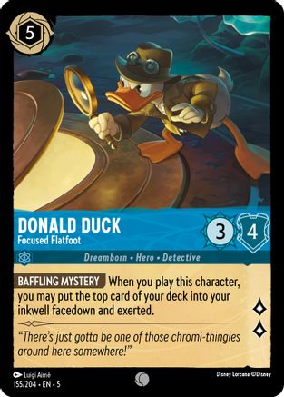 155 -  Donald Duck - Focused Flatfoot - Shimmering Skies