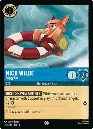 148 - Nick Wilde - Soggy Fox - Azurite Sea