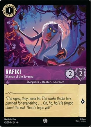 042 -  Rafiki - Shaman of the Savanna - Azurite Sea