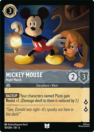 187 - Mickey Mouse - Night Watch - Azurite Sea
