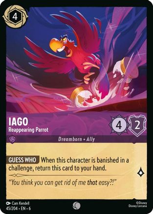 045 - Iago - Reappearing Parrot - Azurite Sea