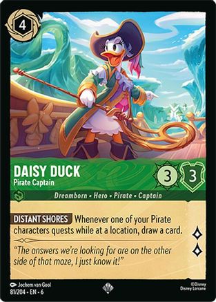 081 -  Daisy Duck - Pirate Captain - Azurite Sea