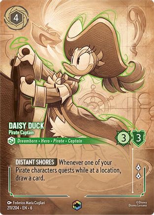 211 -  Daisy Duck - Pirate Captain - Azurite Sea