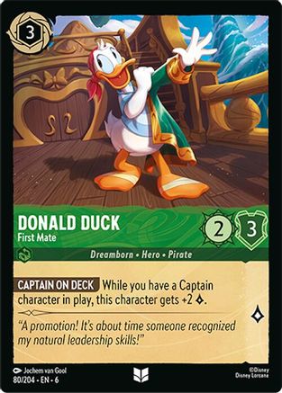 080 - Donald Duck - First Mate - Azurite Sea