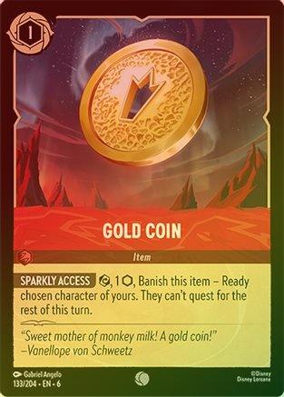 133 - Gold Coin - Azurite Sea