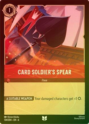 134 - Card Soldier's Spear - Azurite Sea